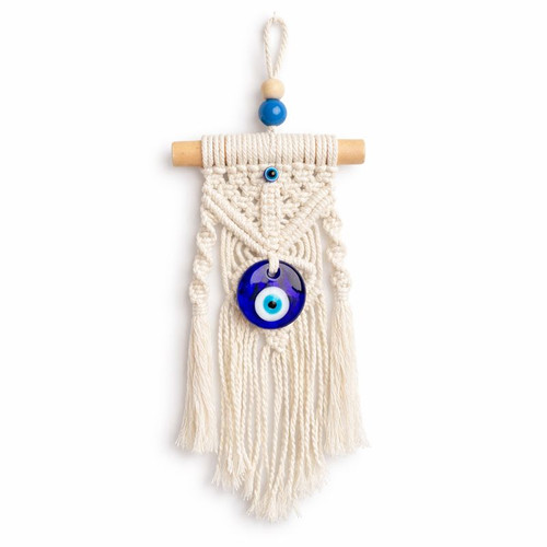 Evil Eye Macrame Wall Hanging - Large